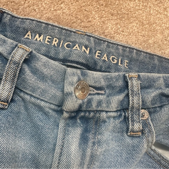🦋 American Eagle Stretch Short Size 2 Distressed Medium Wash Skinny Jeans - Picture 2 of 15
